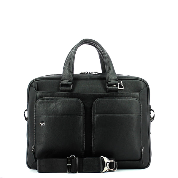 Piquadro - Laptop briefcase Black Square 15.0 Connequ - CA2849B3 - NERO