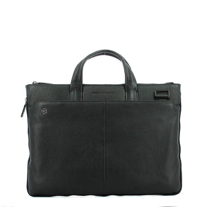 Piquadro - exp. slim briefcase blue square 15.6 - ca4021b3 -  | Italystation.com - Shop Now at italystation.com