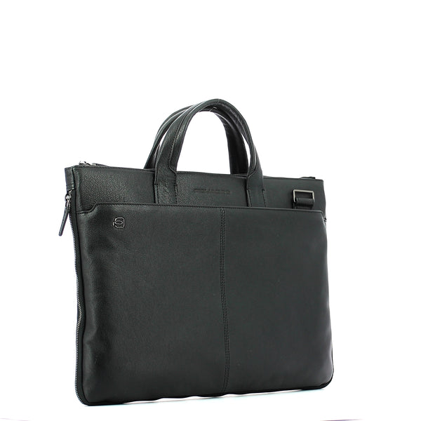 Piquadro - exp. slim briefcase blue square 15.6 - ca4021b3 -  | Italystation.com - Shop Now at italystation.com