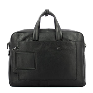 Piquadro - double handle laptop briefcase vibe 15.6 - outca31 | Italystation.com - Shop Now at italystation.com