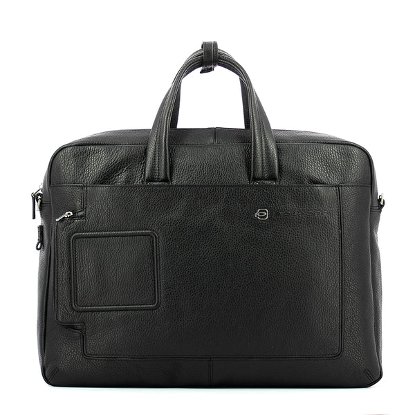 Piquadro - double handle laptop briefcase vibe 15.6 - outca31 | Italystation.com - Shop Now at italystation.com
