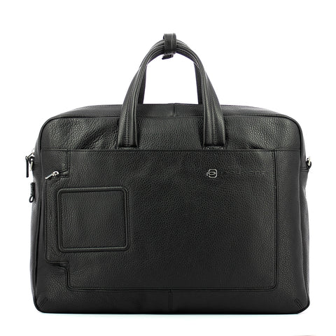 Piquadro - double handle laptop briefcase vibe 15.6 - outca31 | Italystation.com - Shop Now at italystation.com
