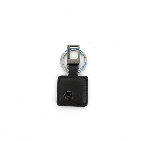 Piquadro - portachiavi con moschettone blue square - pc3757b3 | Italystation.com - Shop Now at italystation.com