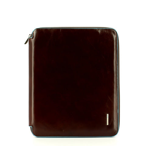 Piquadro - portablocco sottile a4 blue square - pb1164b2 - mo | Italystation.com - Shop Now at italystation.com