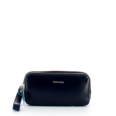 Piquadro - astuccio tre comparti blue square - ac2141b2 - blu | Italystation.com - Shop Now at italystation.com