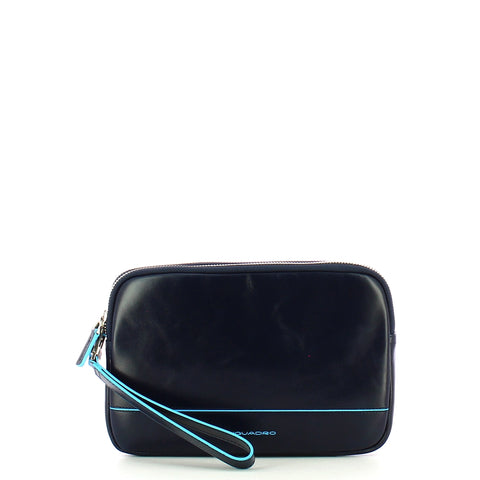 Piquadro - pochette da polso blue square - ac3944b2 - blu | Italystation.com - Shop Now at italystation.com