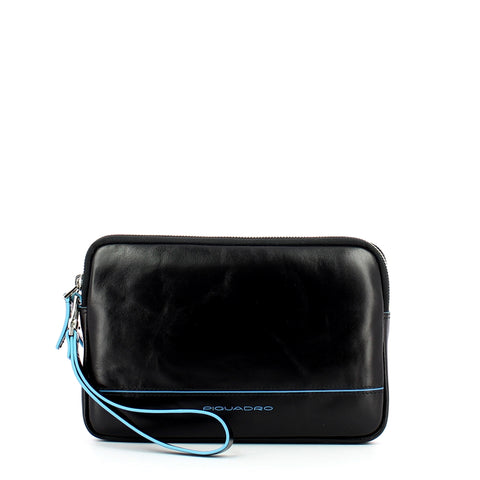 Piquadro - pochette da polso blue square - ac3944b2 - nero | Italystation.com - Shop Now at italystation.com