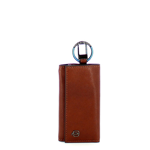 Piquadro - astuccio portachiavi con 6 ganci black square - pc | Italystation.com - Shop Now at italystation.com