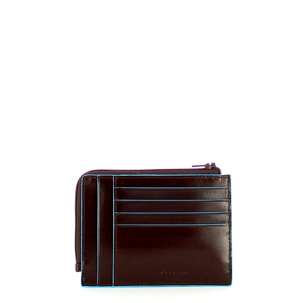 Piquadro - bustina portamonete blue square - pu1243b2r - moga | Italystation.com - Shop Now at italystation.com