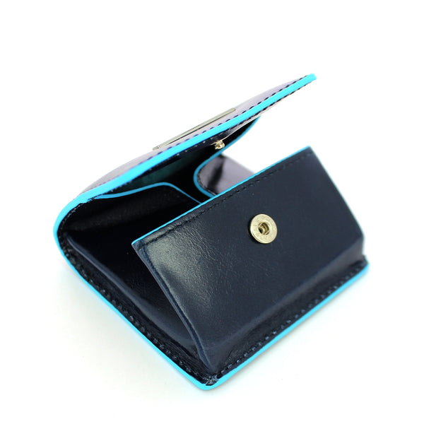 Piquadro - square coin pouch blue square - pu2634b2 - blu2 | Italystation.com - Shop Now at italystation.com
