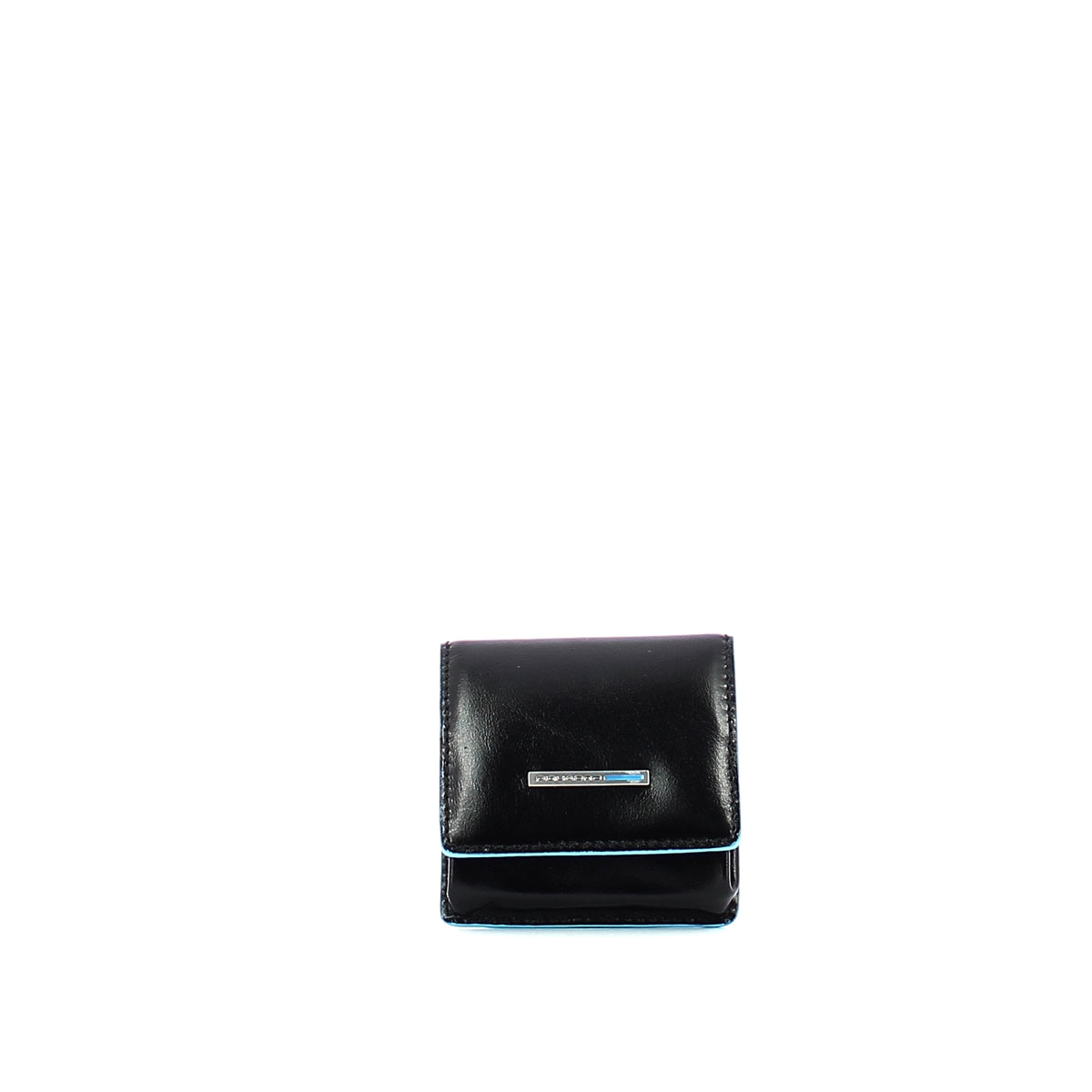 Piquadro - square coin pouch blue square - pu2634b2 - nero | Italystation.com - Shop Now at italystation.com
