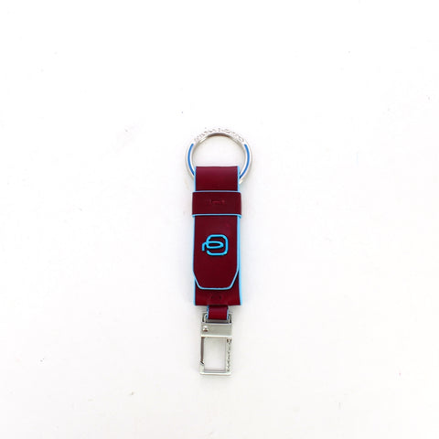 Piquadro - portachiavi blue square - pc3751b2 - rosso | Italystation.com - Shop Now at italystation.com