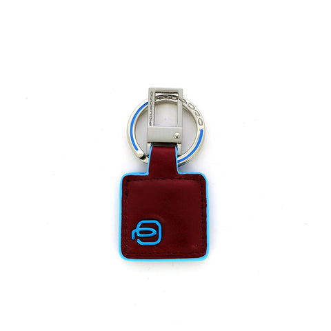 Piquadro - 藍色方形鑰匙圈 - PC3757B2 - ROSSO