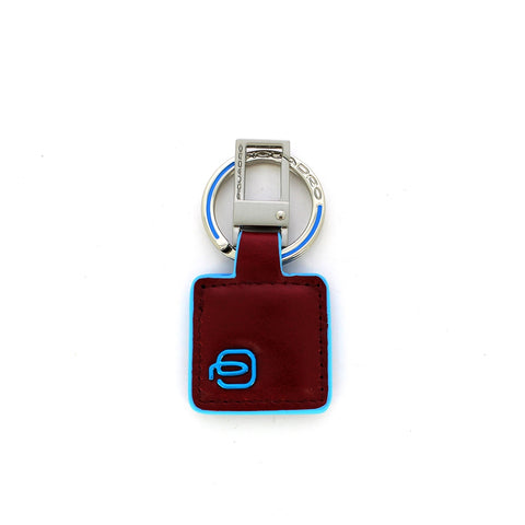 Piquadro - keyholder blue square - pc3757b2 - rosso | Italystation.com - Shop Now at italystation.com