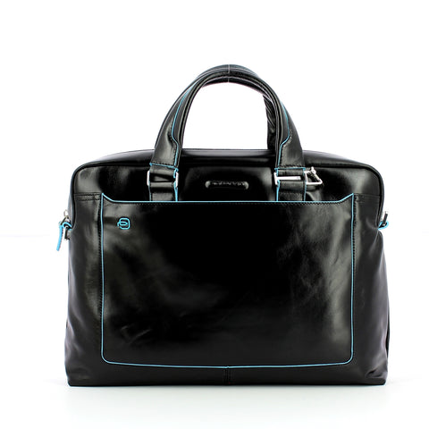 Piquadro - computer portfolio briefcase blue square 14.0 - ca | Italystation.com - Shop Now at italystation.com