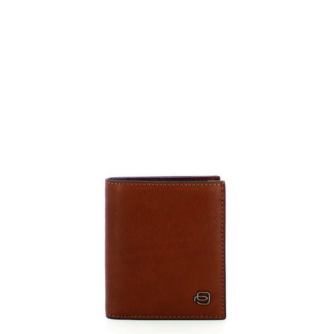 Piquadro - card holder with id window black square - pp1518b3 | Italystation.com - Shop Now at italystation.com