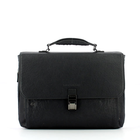Piquadro - cartella espandibile black square 15.0 - ca3111b3  | Italystation.com - Shop Now at italystation.com
