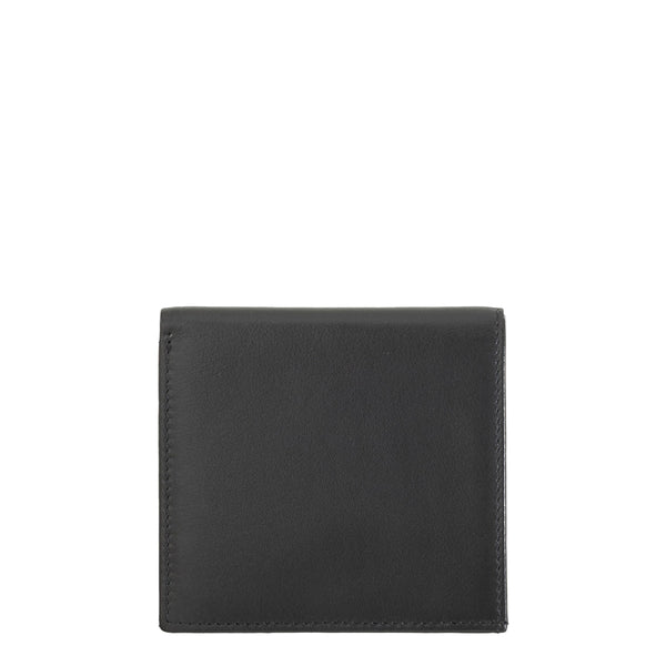 Dudubags - Portafoglio Uomo Flavio con portamonete Nero Nuvola Pelle - 620-216 - NERO