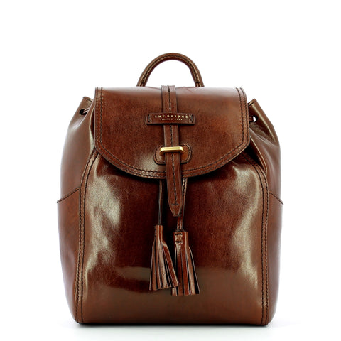 The Bridge The bridge - zaino m florentin - 04341701 - marrone/14/oro | Italystation.com - Shop Now at italystation.com