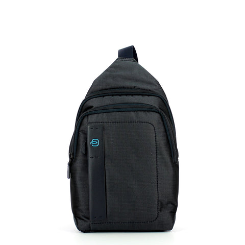 Piquadro - iPad®mini mono sling bag P16 - CA4177P16 - CHEVRON/BLU