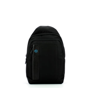 Piquadro - iPad®mini mono sling bag P16 - CA4177P16 - CHEV/NERO
