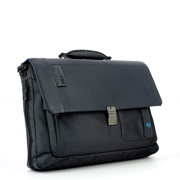 Piquadro - Expandable 15.0 Laptop Briefcase P16 - CA3111P16 - CHEV/BLU