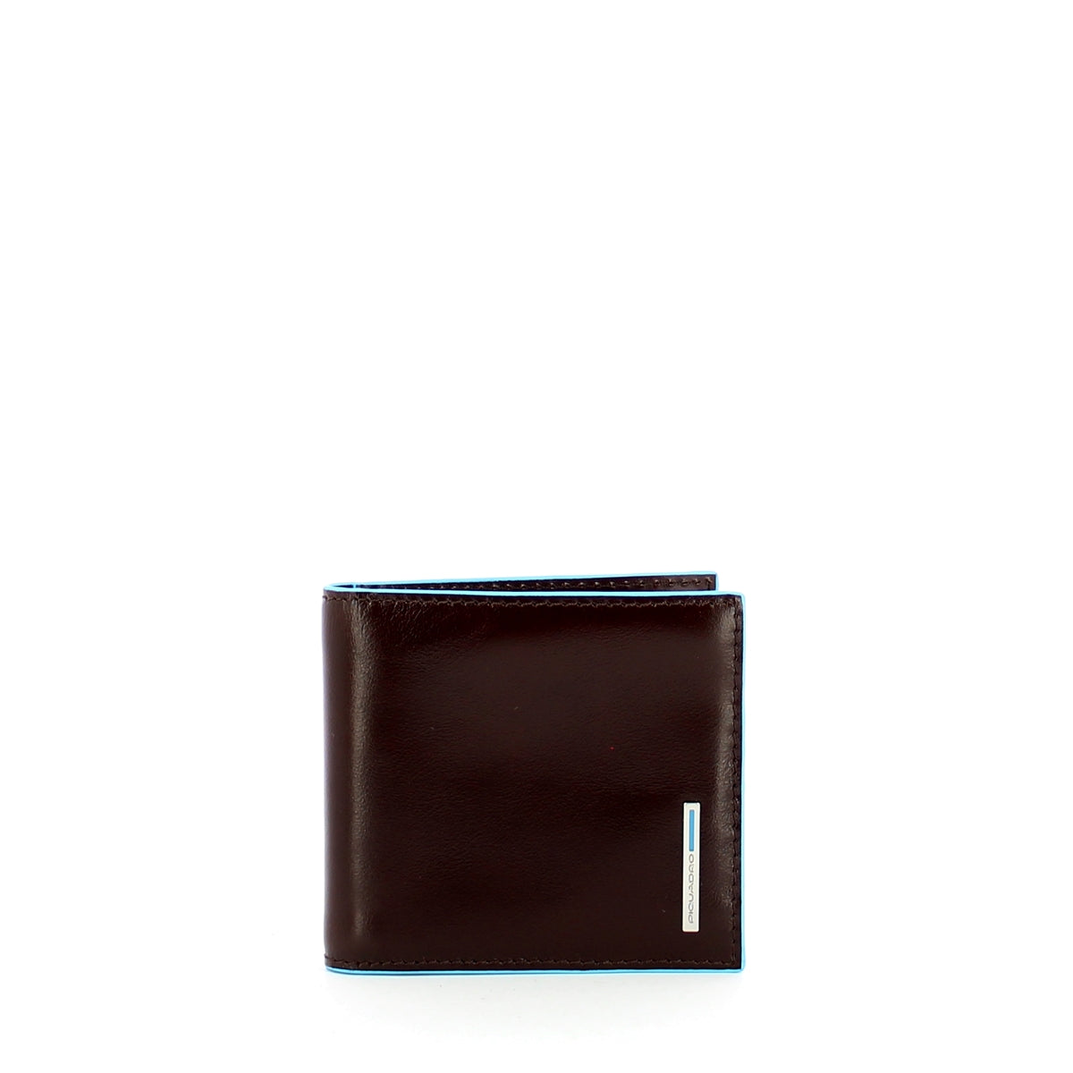 Piquadro - blue square wallet with money clip - pu1666b2 - mo | Italystation.com - Shop Now at italystation.com