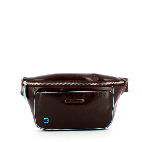 Piquadro - blue square belt bag - ca2174b2 - mogano | Italystation.com - Shop Now at italystation.com