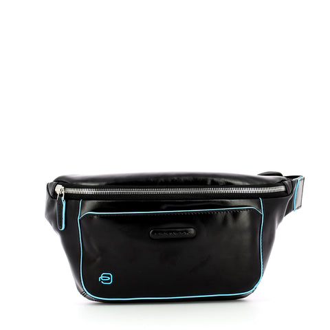 Piquadro - blue square belt bag - ca2174b2 - nero | Italystation.com - Shop Now at italystation.com