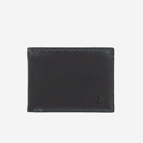 Dudubags - portafoglio uomo colorful caprera - 534-254 - nero | Italystation.com - Shop Now at italystation.com