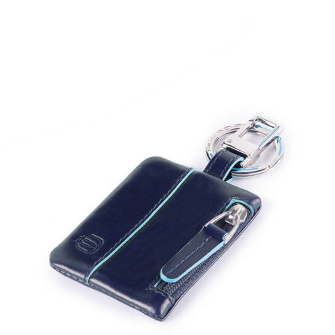 Piquadro - portachiavi con connequ blue square - pc4821b2 - b | Italystation.com - Shop Now at italystation.com