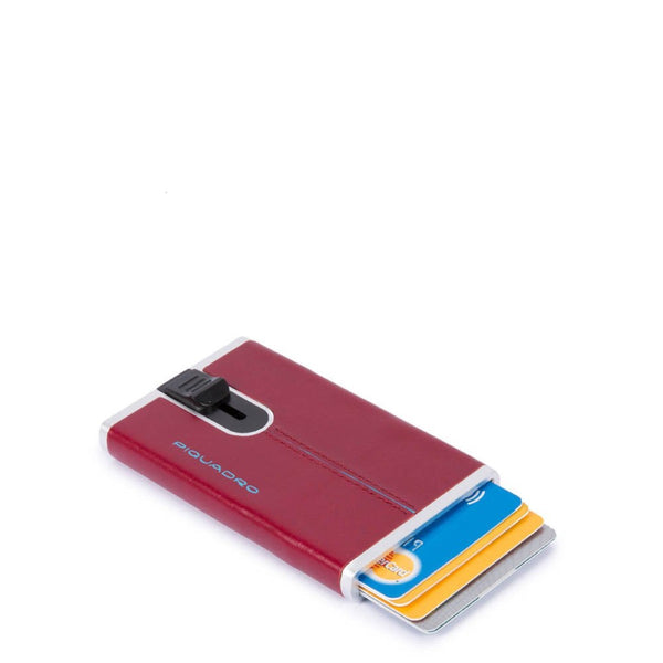 Piquadro - Porta carte di credito con Sliding System Blue Square - PP4825B2R - ROSSO