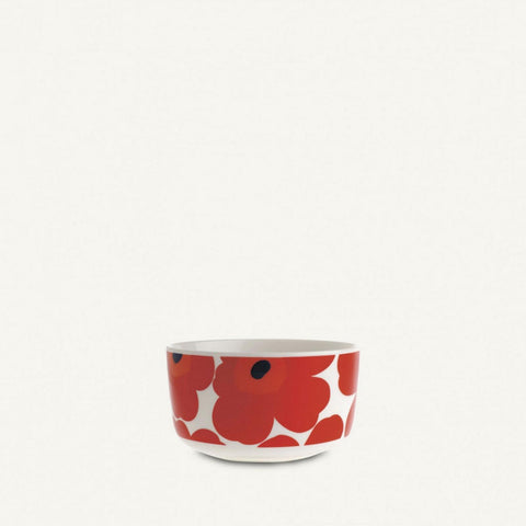 Marimekko - oiva-unikko bowl 5 dl - 063433 - white,/red,/blu | Italystation.com - Shop Now at italystation.com