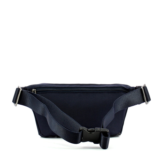Piquadro - marsupio in pelle e tessuto brief - ca2174br - blu | Italystation.com - Shop Now at italystation.com