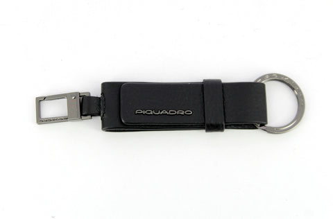 Piquadro - portachiavi con moschettone modus special - pc3751 | Italystation.com - Shop Now at italystation.com