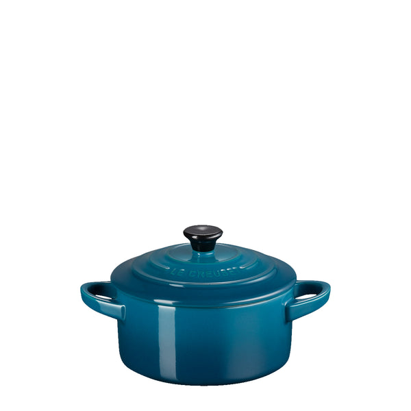 Le Creuset - Mini Coccotte Rotonda 10 cm Deep Teal 719011 | Italystation.com Shop Now at italystation.com