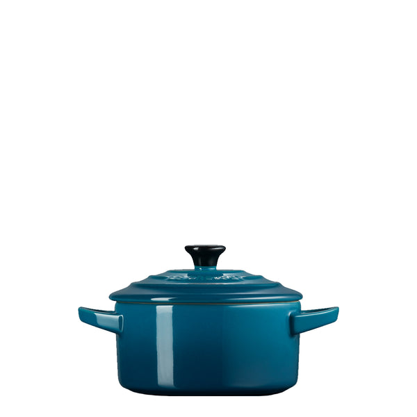 Le Creuset - Mini Coccotte Rotonda 10 cm Deep Teal 719011 | Italystation.com Shop Now at italystation.com