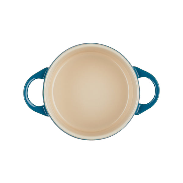 Le Creuset - Mini Coccotte Rotonda 10 cm Deep Teal 719011 | Italystation.com Shop Now at italystation.com