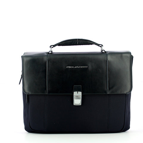 Piquadro - expandable link2 13.0 briefcase - ca3111lk2 - blu | Italystation.com - Shop Now at italystation.com