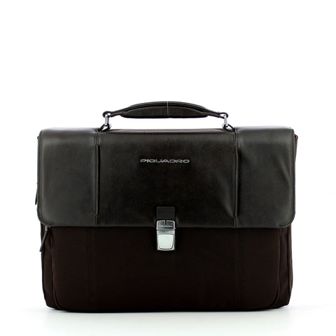 Piquadro - expandable link2 13.0 briefcase - ca3111lk2 - test | Italystation.com - Shop Now at italystation.com