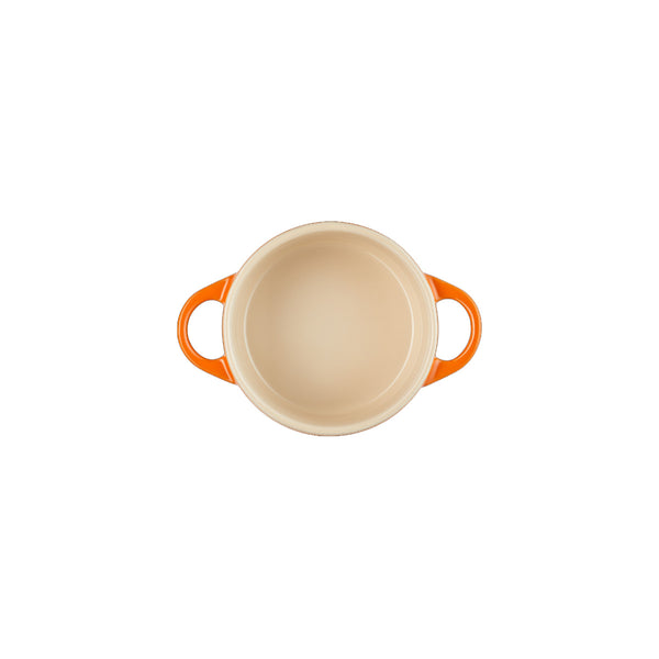 Le Creuset - Mini Coccotte Rotonda 10 cm Arancio 71901100 | Italystation.com Shop Now at italystation.com