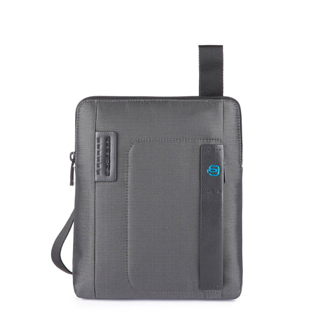 Piquadro - Chevron Grigio P16 Crossbody Bag with tablet sleeve - CA1358P16 - CHEVRON/GRIGIO
