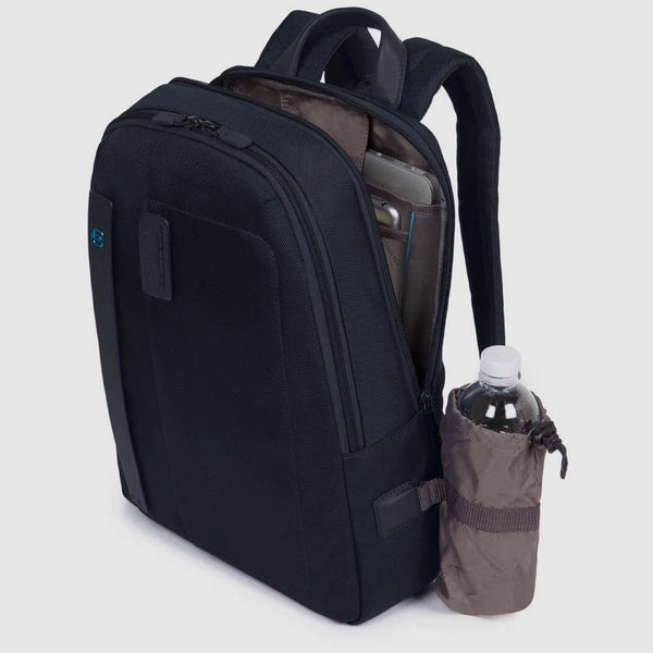 Piquadro - Zaino Porta PC Pulse P16 14" Chevron Grigio CA38 | Italystation.com Shop Now at italystation.com