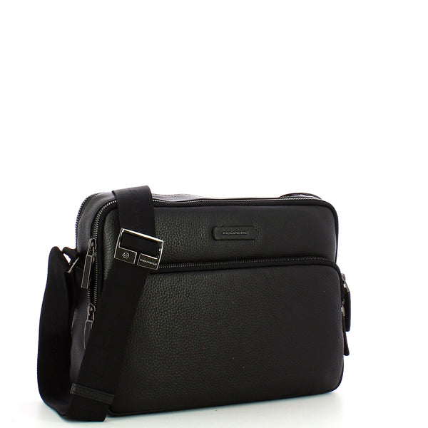 Piquadro - Tracolla Crossover CA5086MOS NERO | Italystation.com Shop Now at italystation.com