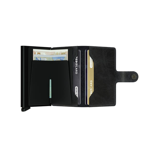 Secrid - Miniwallet Vintage RFID Black - MV-BLACK - BLACK