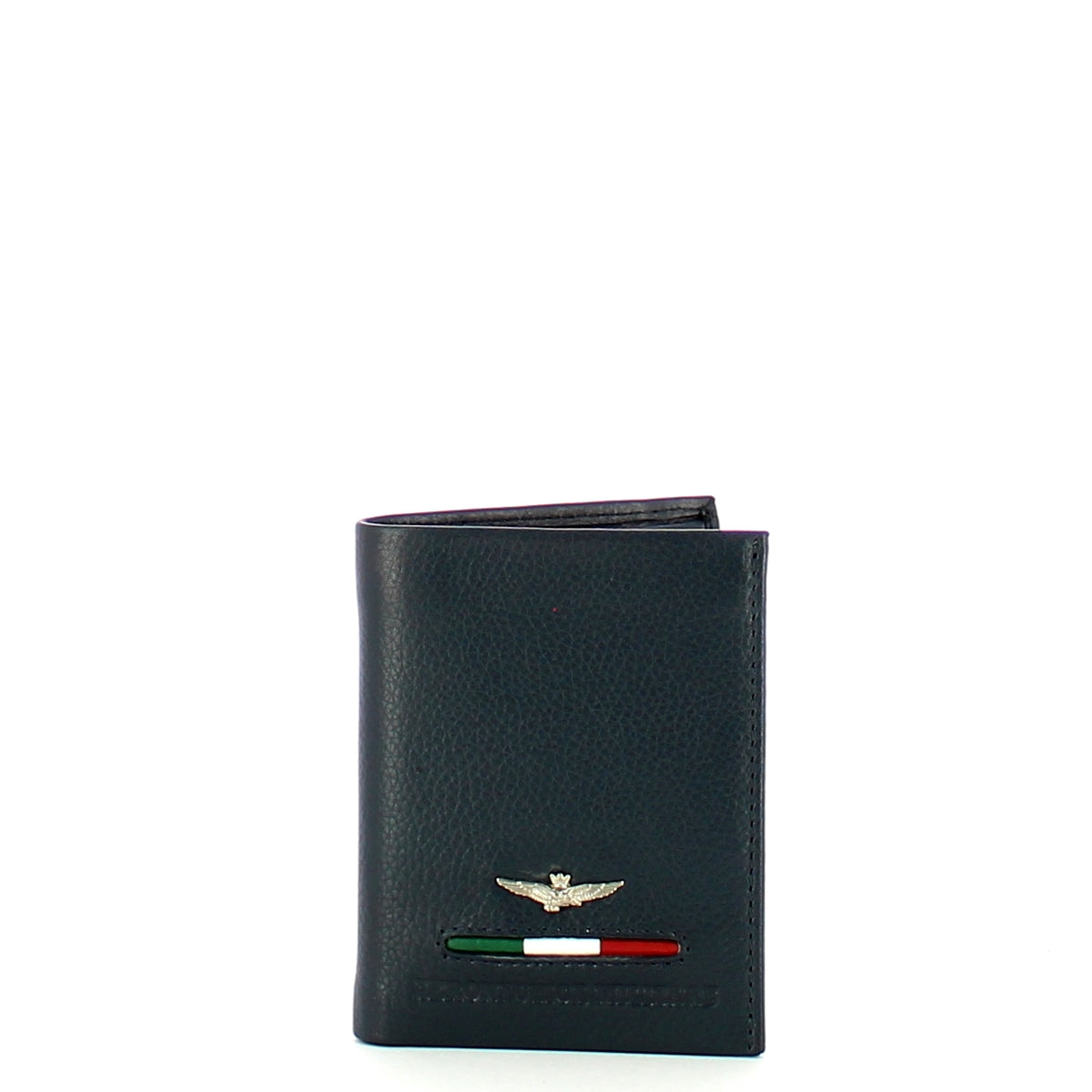 Aeronautica Militare - Porta carte di credito Fighter in pelle - AM154 - BLUE