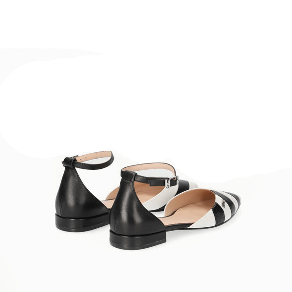 Liu Jo - Ballerine Viola a righe - SA1065PX156 - BIANCO/NERO