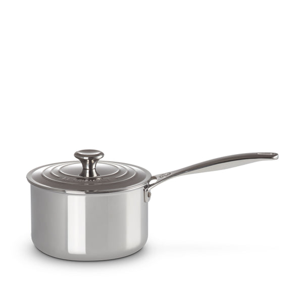Le Creuset Le creuset - casseruola con coperchio in acciaio inox 18 cm | Italystation.com - Shop Now at italystation.com