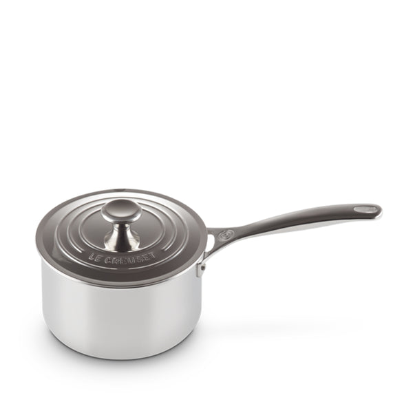 Le Creuset Le creuset - casseruola con coperchio in acciaio inox 18 cm | Italystation.com - Shop Now at italystation.com