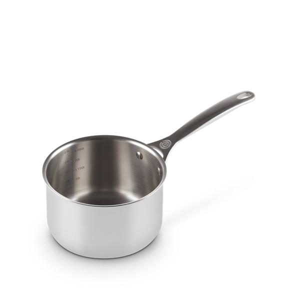 Le Creuset Le creuset - casseruola con coperchio in acciaio inox 18 cm | Italystation.com - Shop Now at italystation.com
